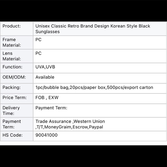 OVERSIZED SUNGLASSES BLACK with CASE - Picture 7 of 8